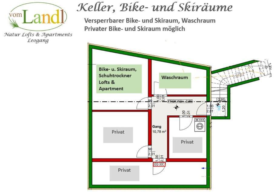 103 M2 Apartment Eschenwald Vomlandl 레오강 외부 사진